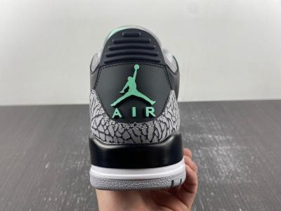 wholesale quality air jordan 3 green glow